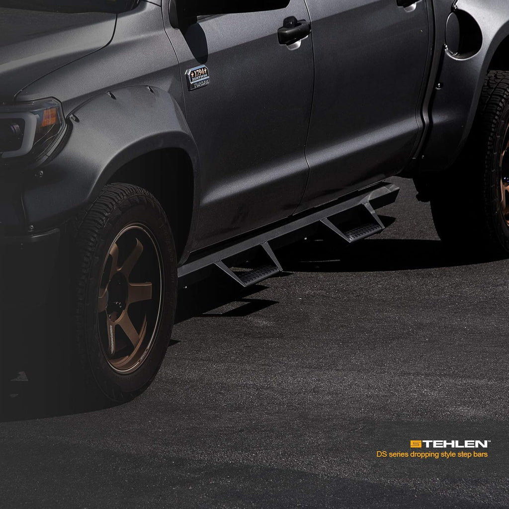 Matte Black Nerf Bars Running Boards for Ford F150 Super Duty Q983