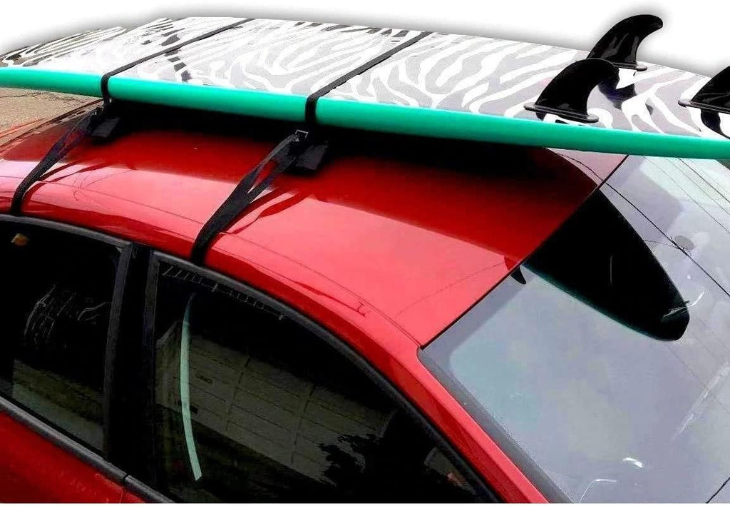Soft Roof Surfboard Racks with Corrosion Resistant Buckles, Pack of 2 N408