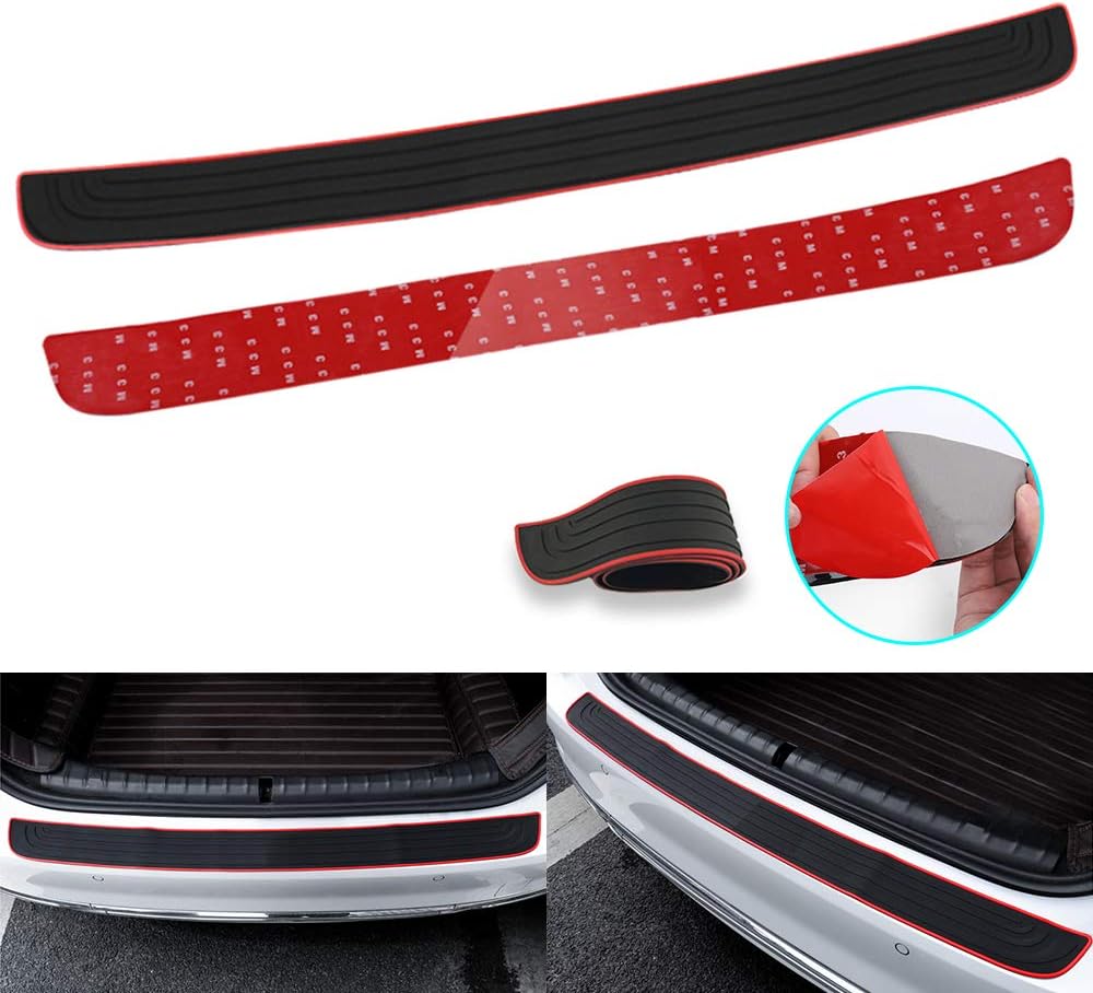 Black Rubber Trunk Door Entry Guard Car Accessory R191592