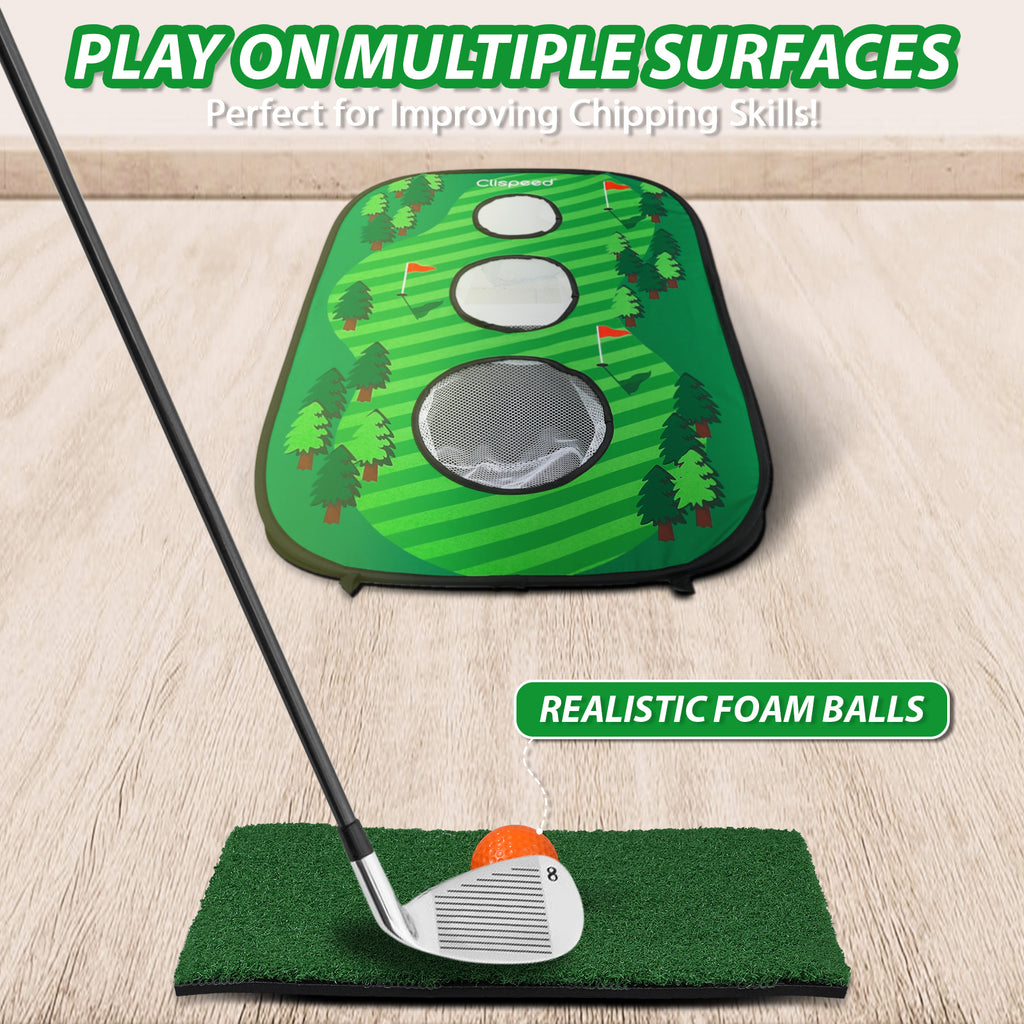 Foldable Chipping Net Cornhole Game Set A66782