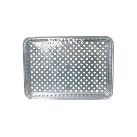 Disposable Aluminum Foil Grill Topper Pan, Pack of 20, Silver J648