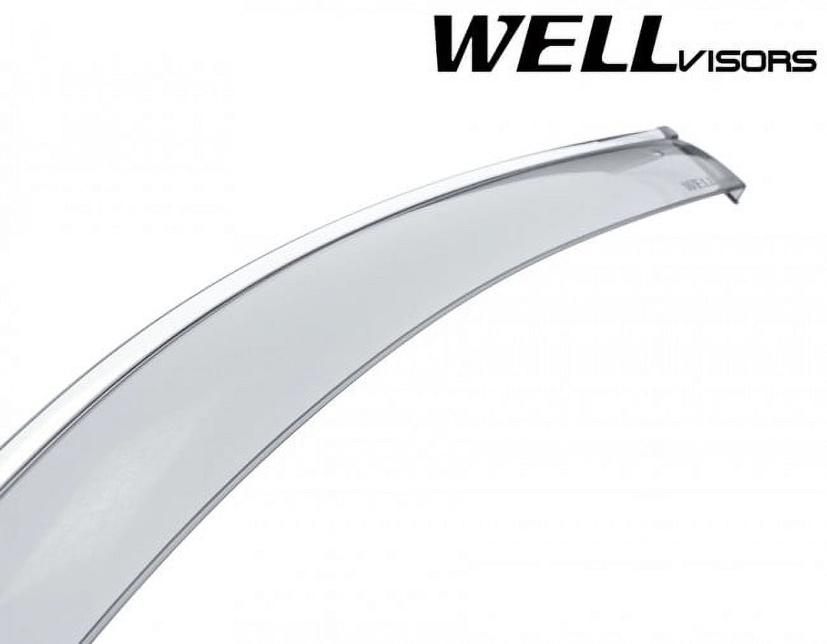 Smoke Tinted Clip-On Side Window Visors H714