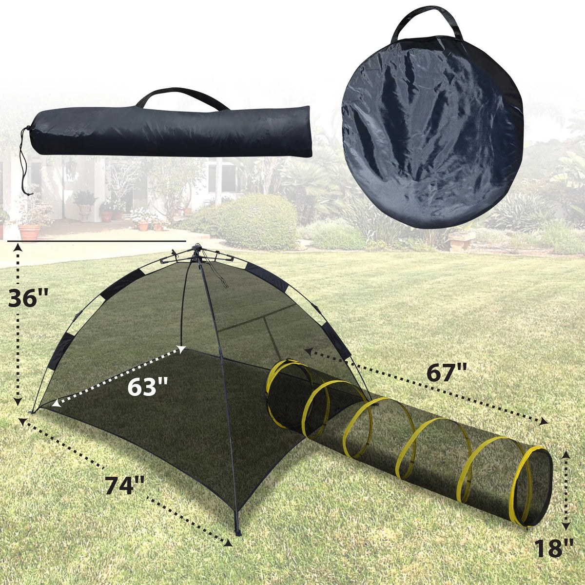 Large Pet Play Tents Portable Cat Tunnel Playhouse M723