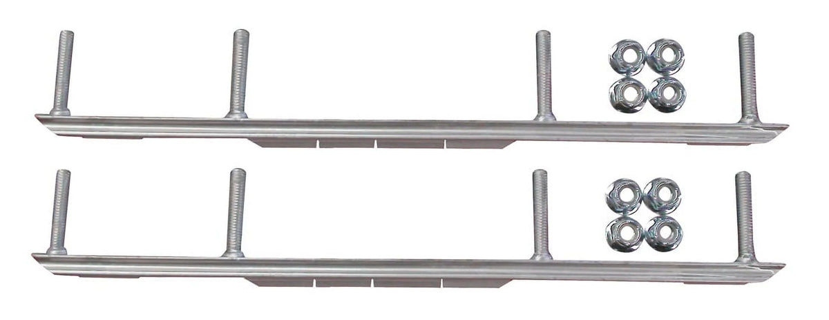 Yellow XCS Snowmobile Skis with 6" Shaper Bars Complete Kit Q25112