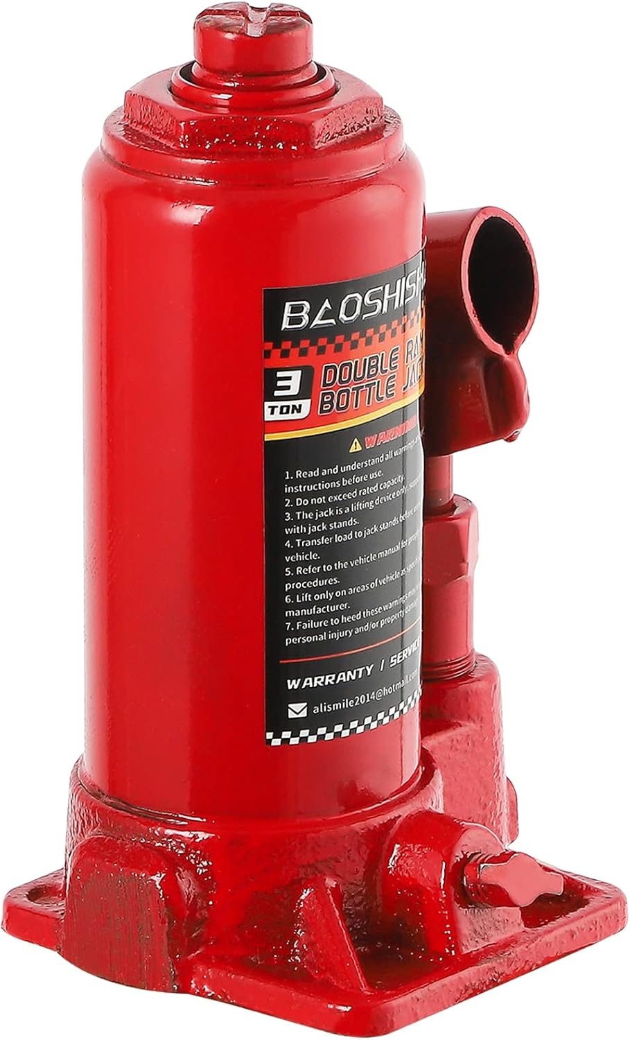 3 Ton Double Ram Bottle Jack with Carrying Case Pack of 2 G269