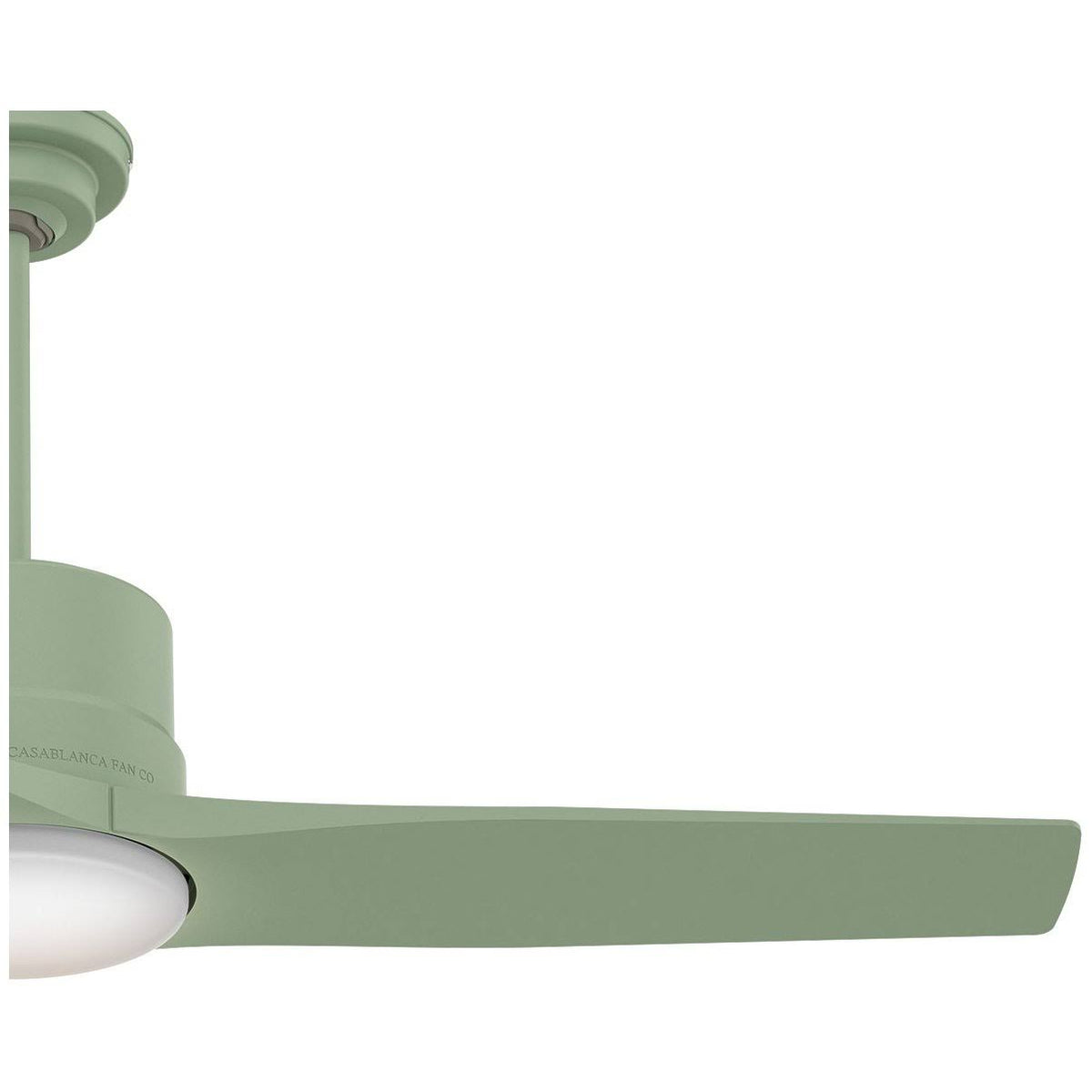 52x22 Piston Ceiling Fan with LED Light Sage Green A587