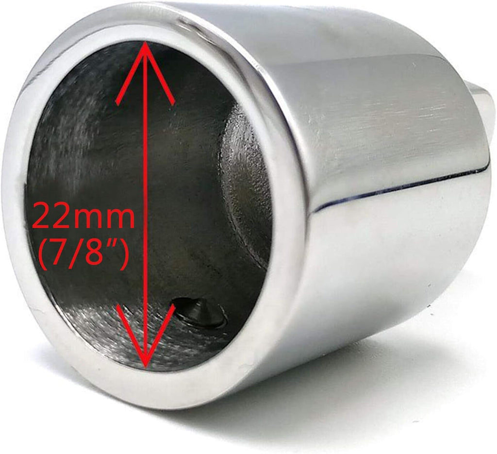 Bimini Top 3-Bow Stainless Steel Boat Hardware 12Set Pack of 2 T6027