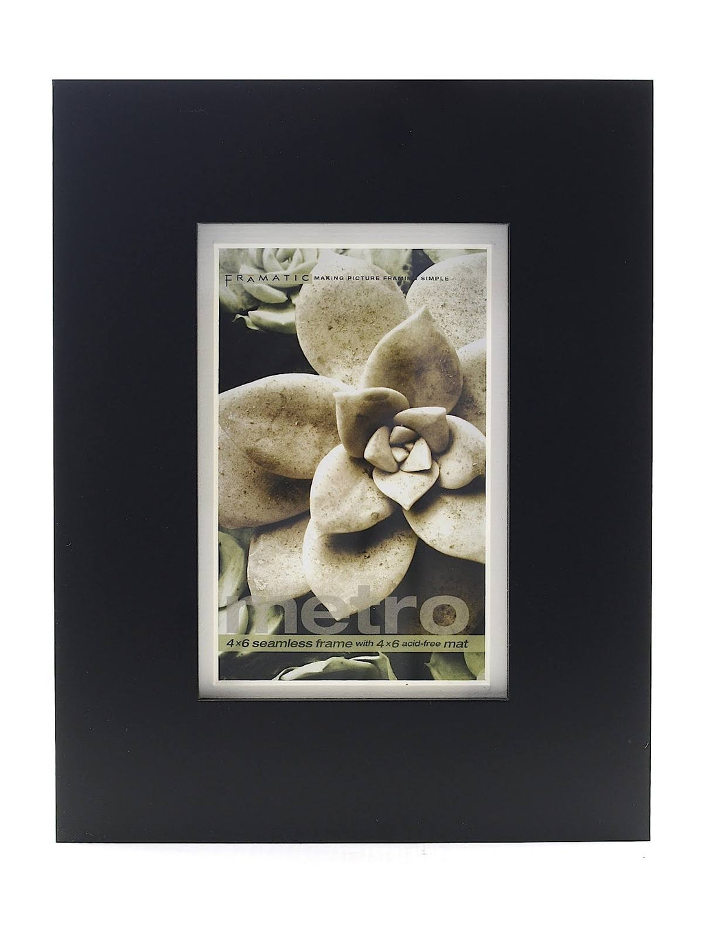 Black MDF Composite Wood Frame for 4x6 Photograph P176683