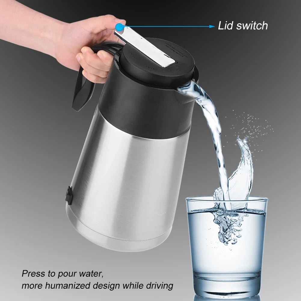 Car Water Heater Portable 1300ml 12V Kettle Bottle X718328