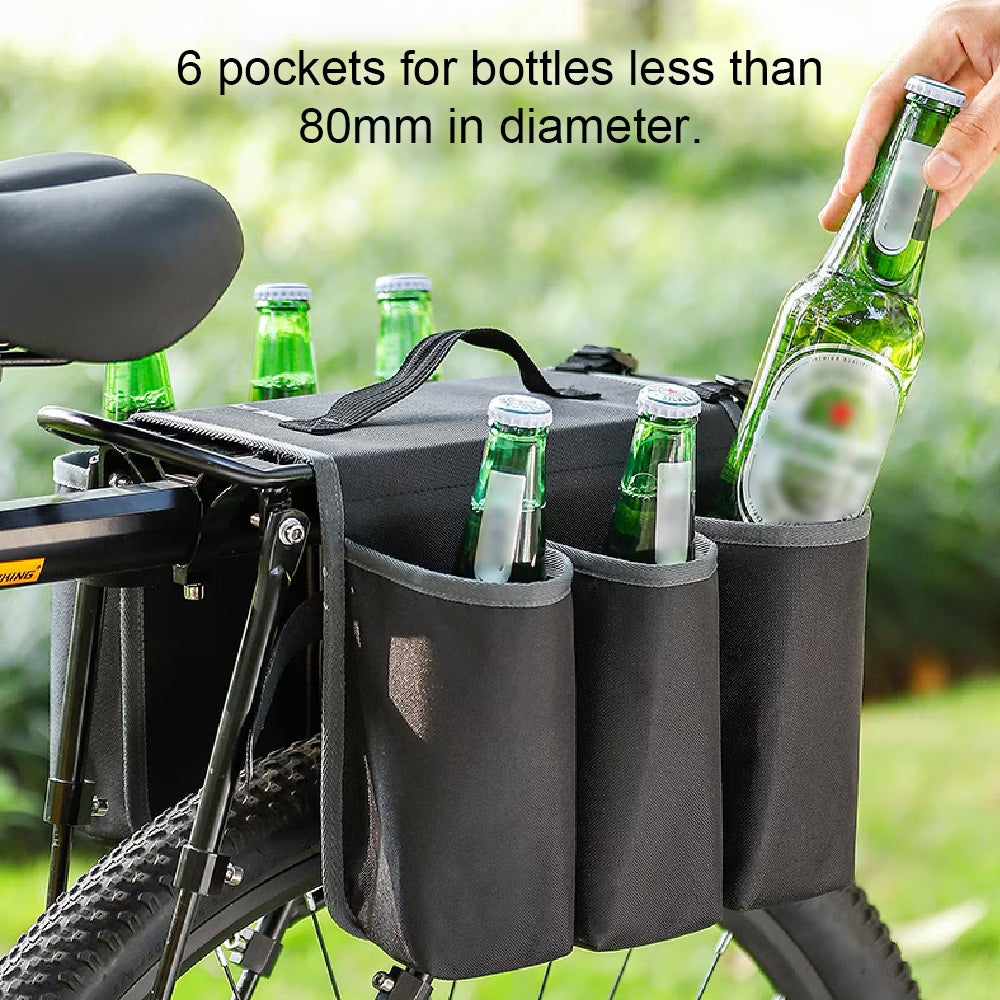Rearseat Drink Bottle Bag Bike Water Bottle Holder Cycling Storage Bag I918