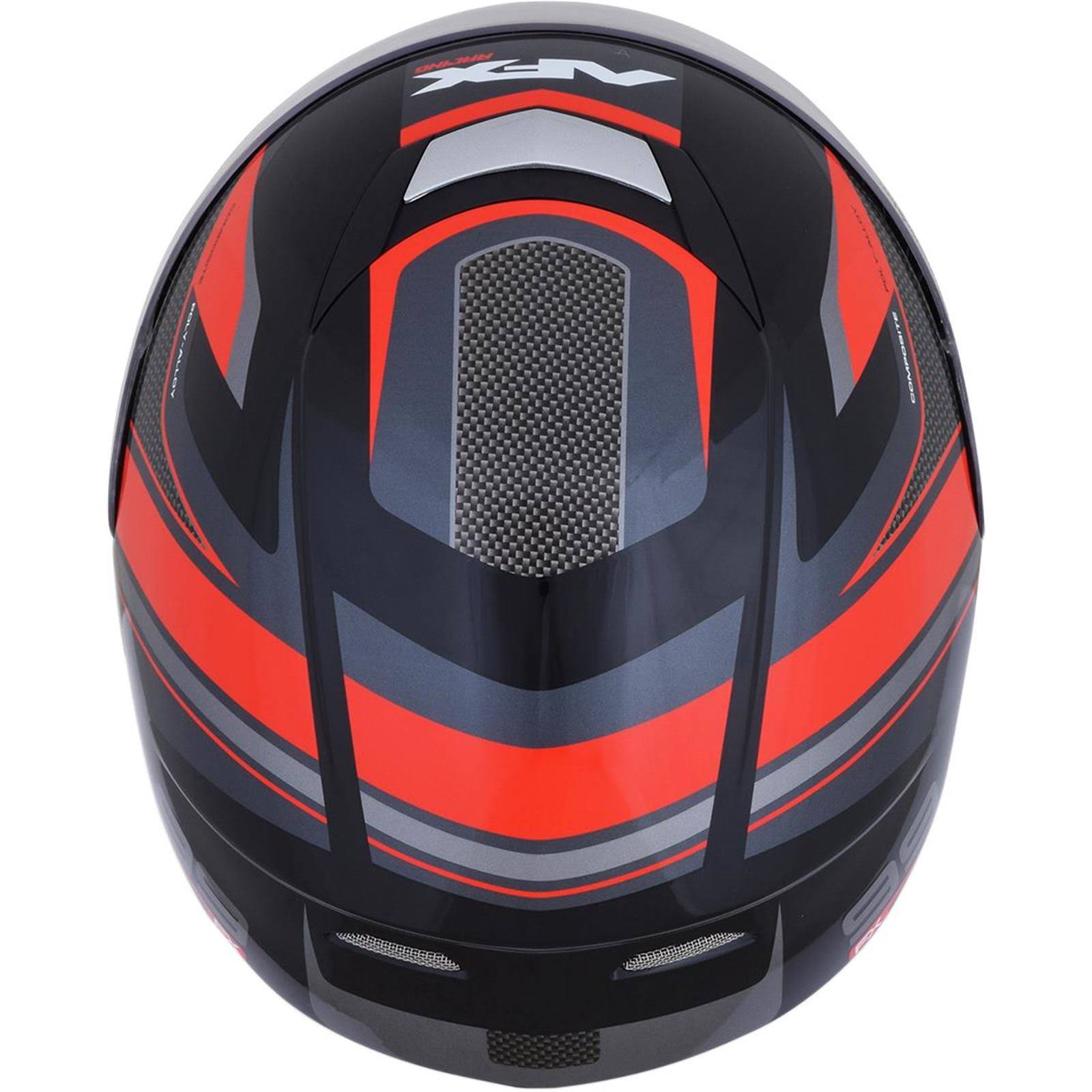 Black/Red Recurve Helmet P1544