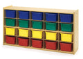 20-Tray Cubby Storage with Colored Trays D34923