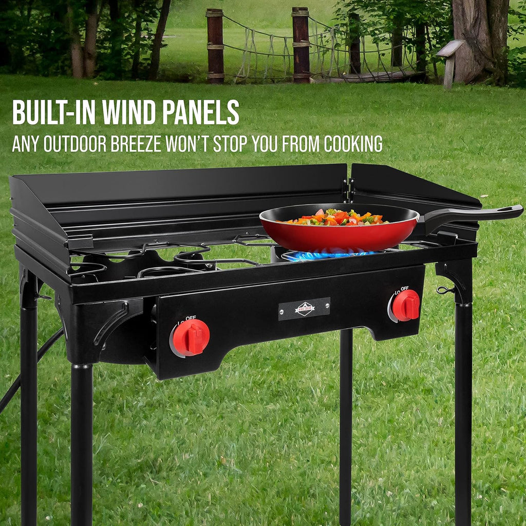 150,000 BTU Portable Propane Gas Stove with Carry Case B39313