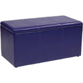 Purple Vinyl Ottoman Set F8872