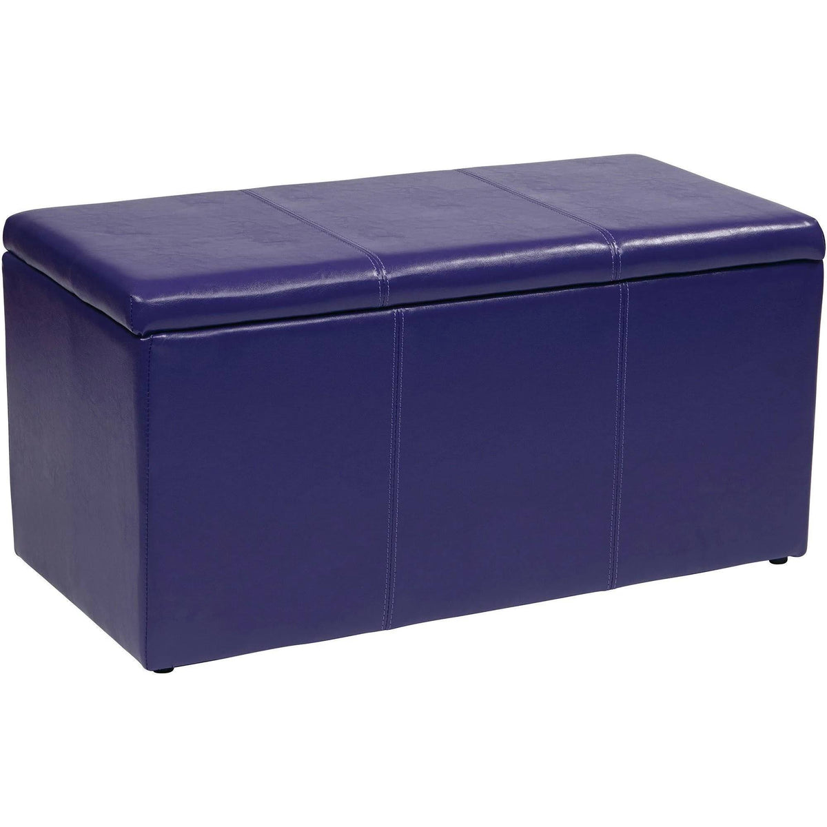 Purple Vinyl Ottoman Set F8872