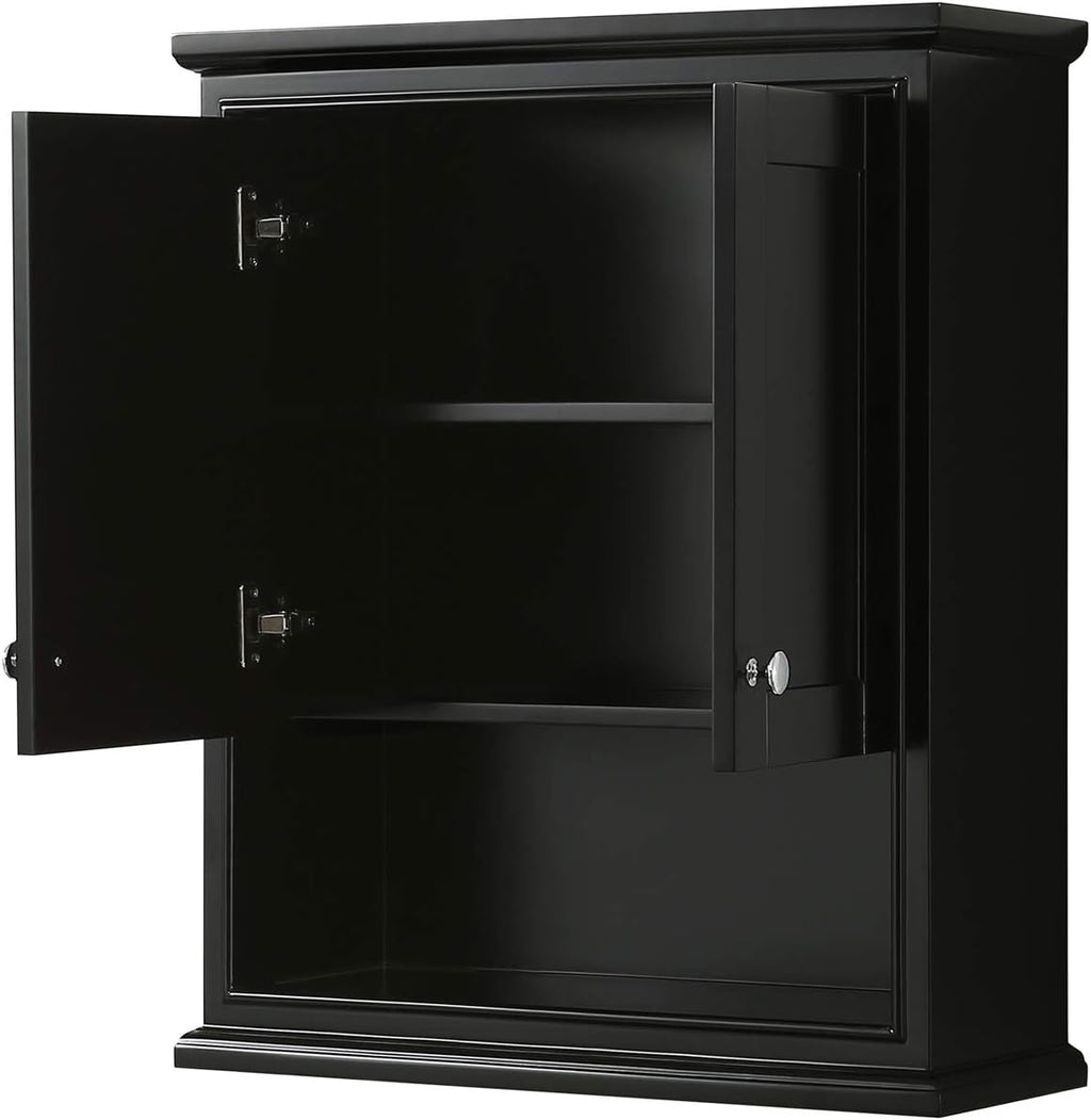 Dark Espresso Wall-Mounted Storage Cabinet I88594