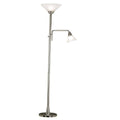 Brushed Steel Torchiere R3751