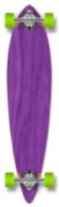 Stained Purple Pintail Longboard Complete I56881