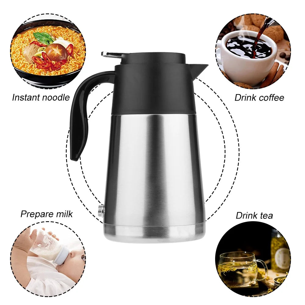 Car Water Heater Portable 1300ml 12V Kettle Bottle X718328