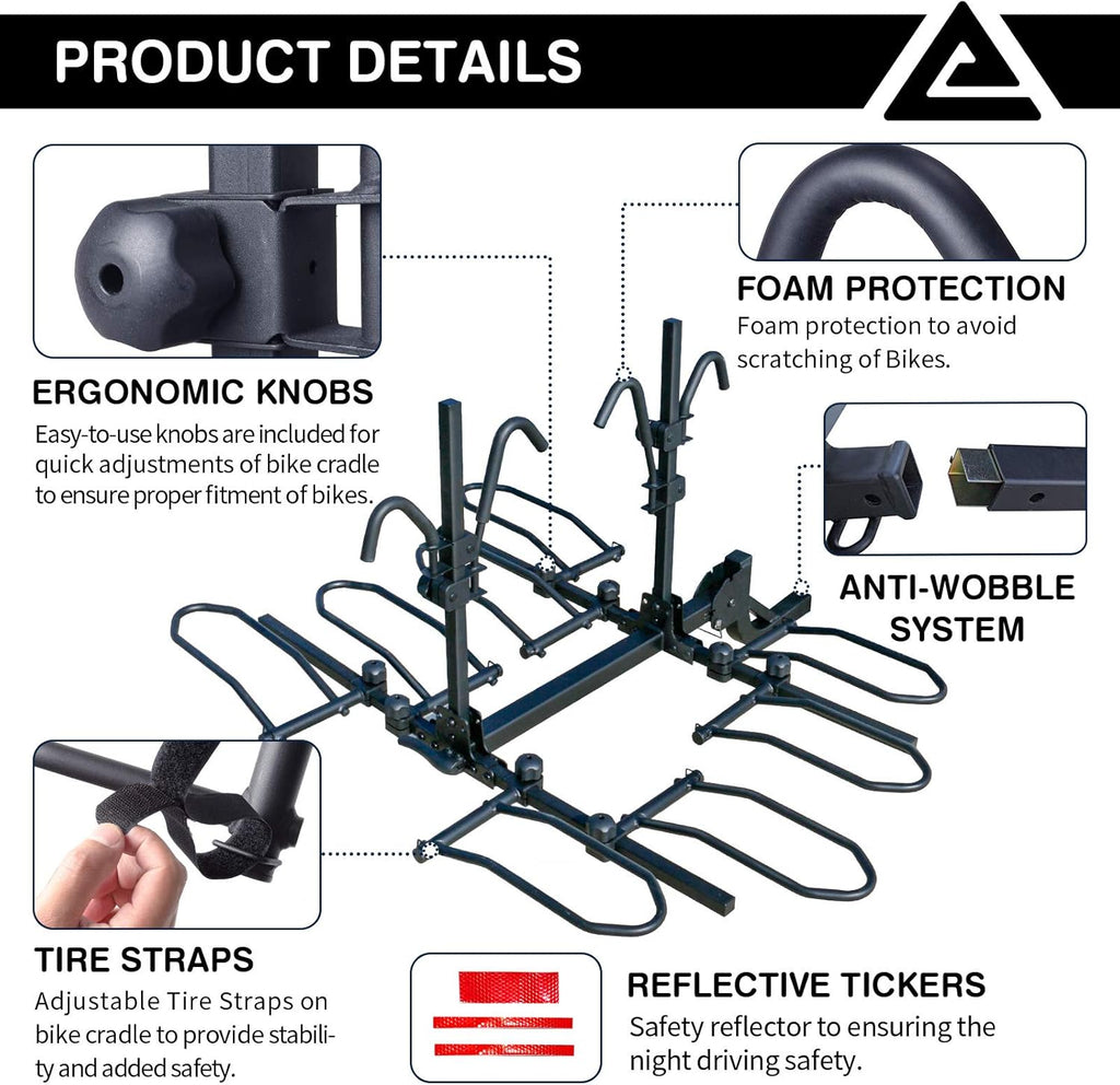 2-Bike Platform Style Hitch Mount Bike Rack V846144