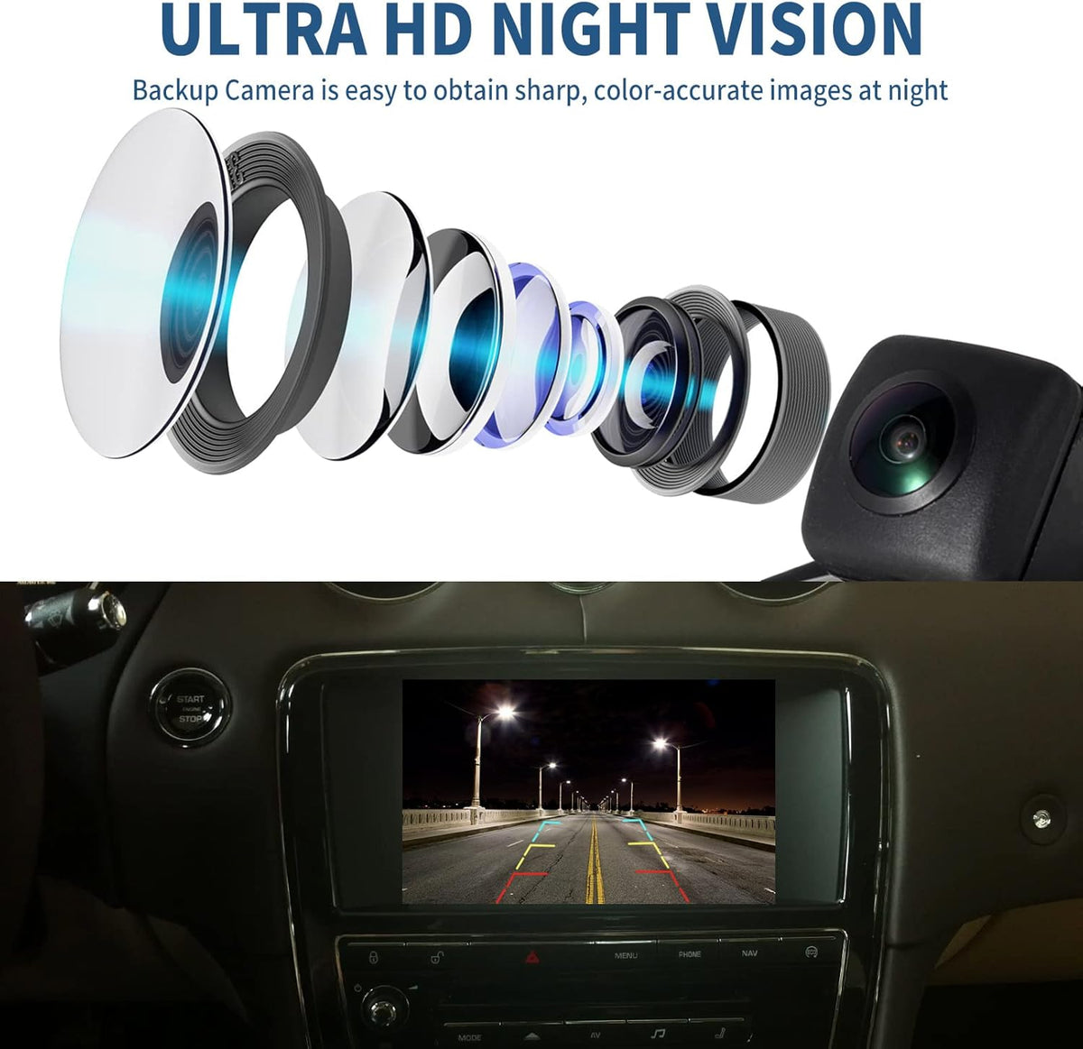 Rear View Backup Camera for Honda Accord Sedan R9878