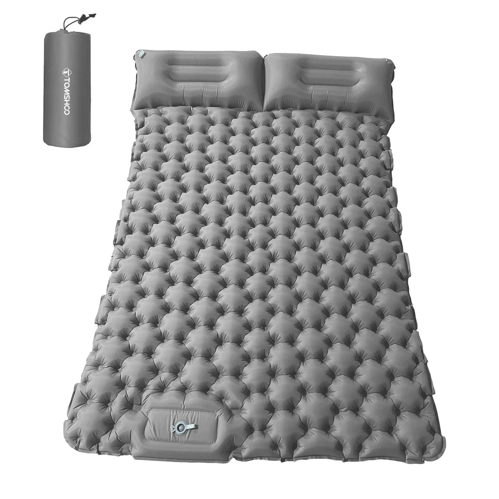 2 Person Camping Mat with Air Pillow Waterproof Backpacking Pad Y187