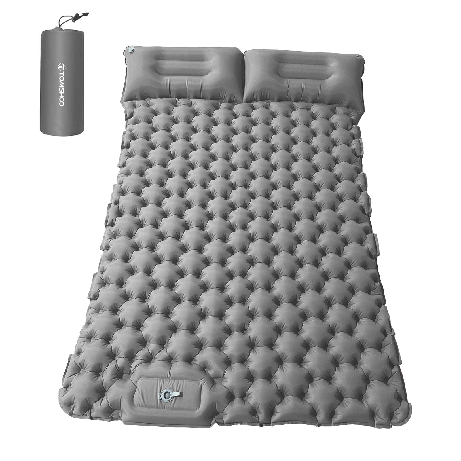 2 Person Camping Mat with Air Pillow Waterproof Backpacking Pad Y187