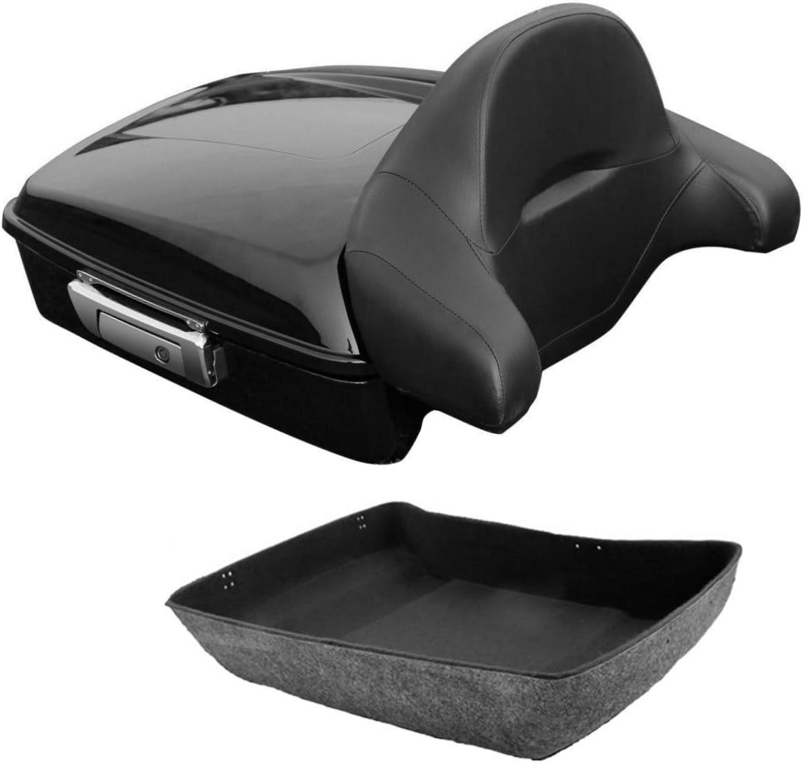 Chopped Tour Pak Trunk & Solo Mounting Rack Backrest + Base Plate G214934