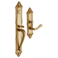 Vintage Brass Left Hand Dummy Handleset Trim Set F3996