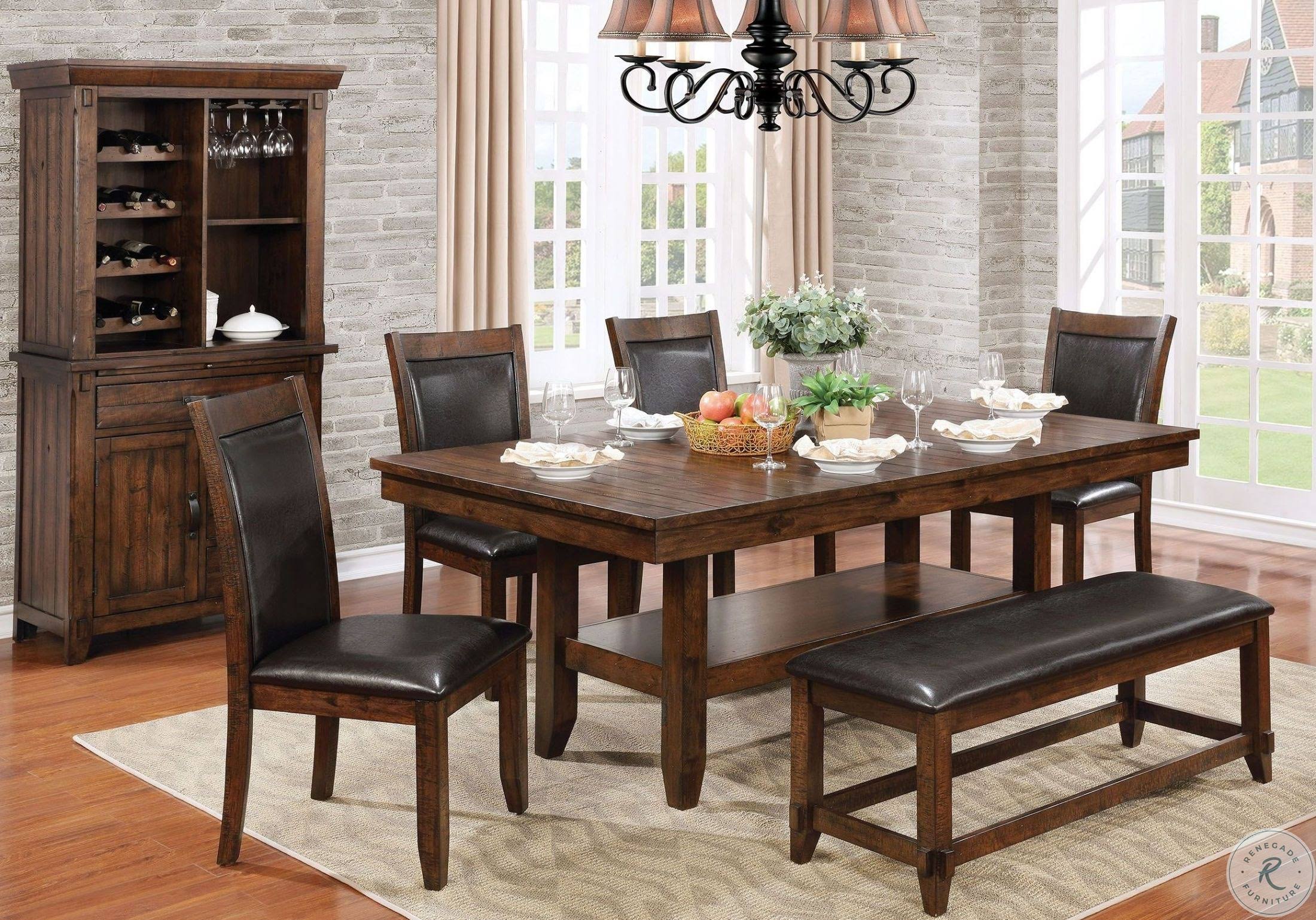 Brown Espresso Bench S16400