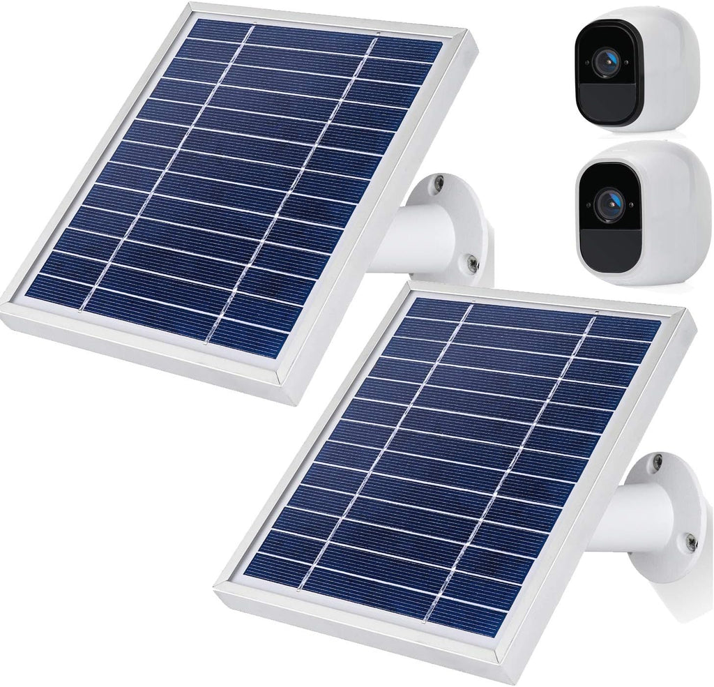 2 Pack Silver Solar Panel with 11Feet USB Cable X1065