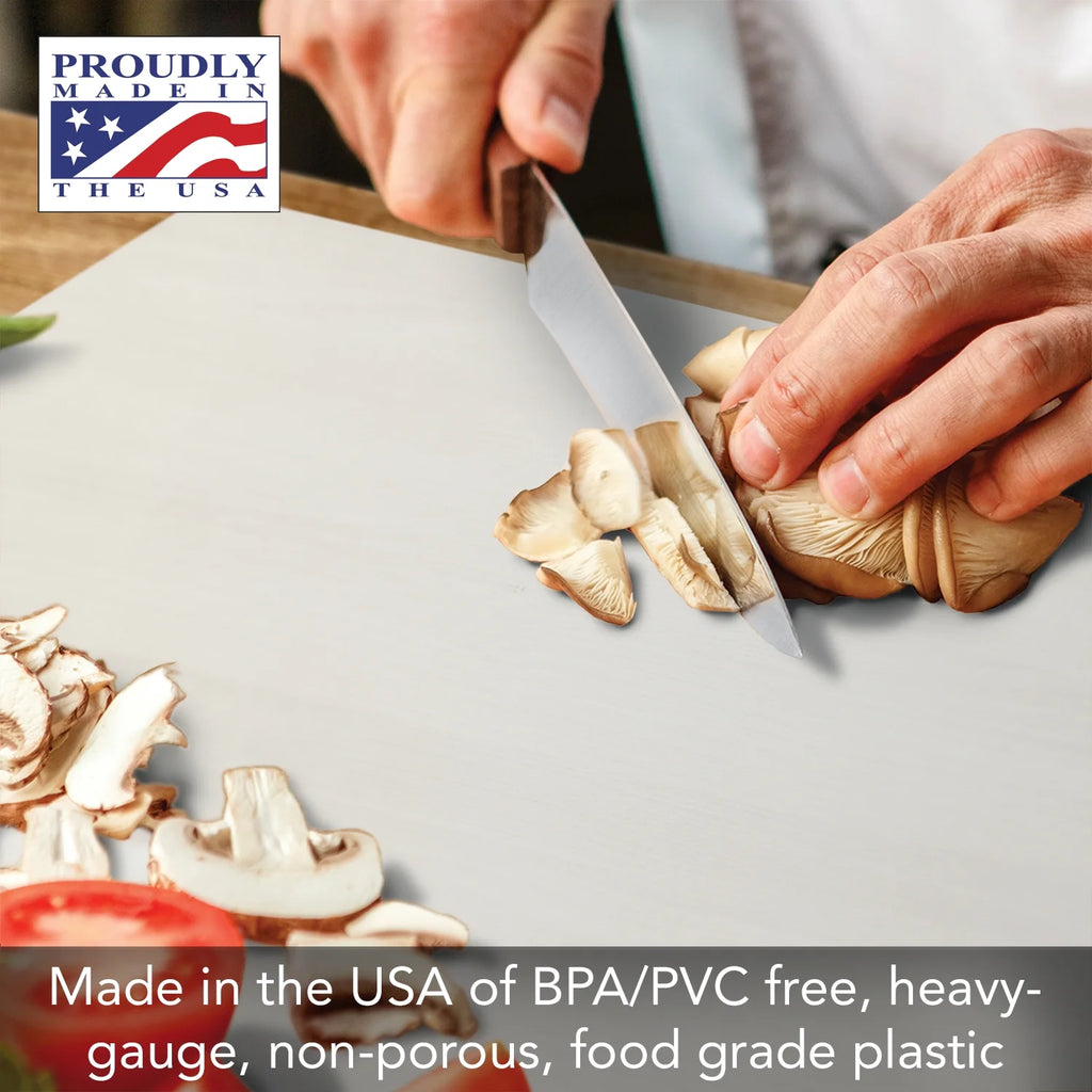 4 Pack 24" x 18" Flexible Plastic Cutting Board Mats P6879