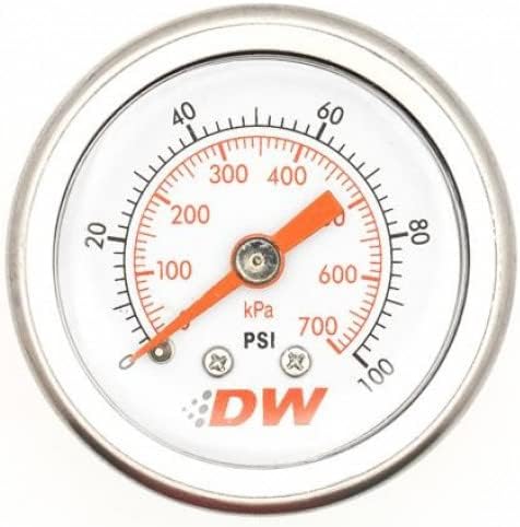 Fuel Pressure Gauge 0-100 PSI 1/8in NPT Pack of 2 P29331