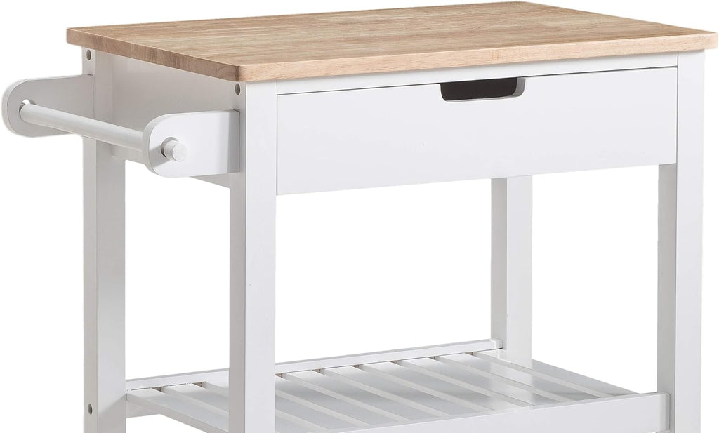 White Kitchen Cart V731336