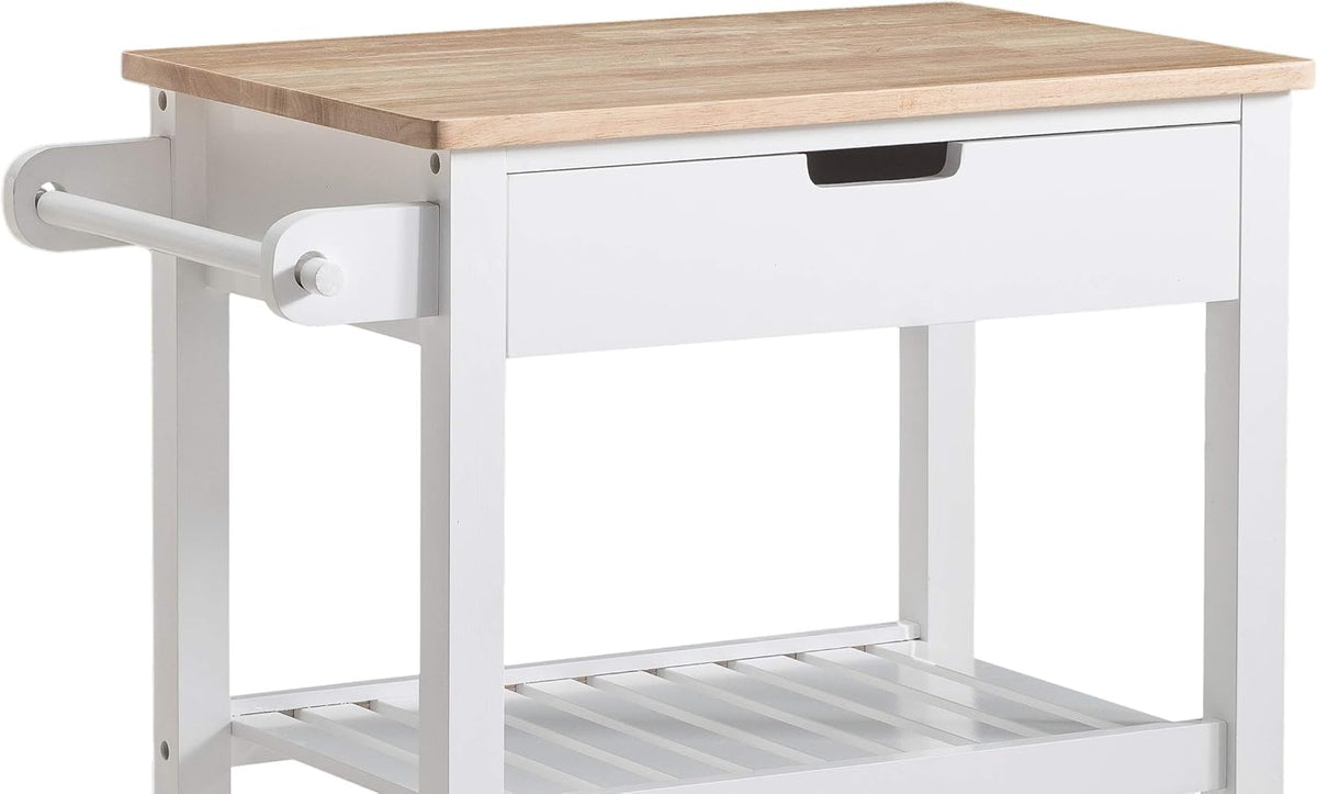 White Kitchen Cart V731336
