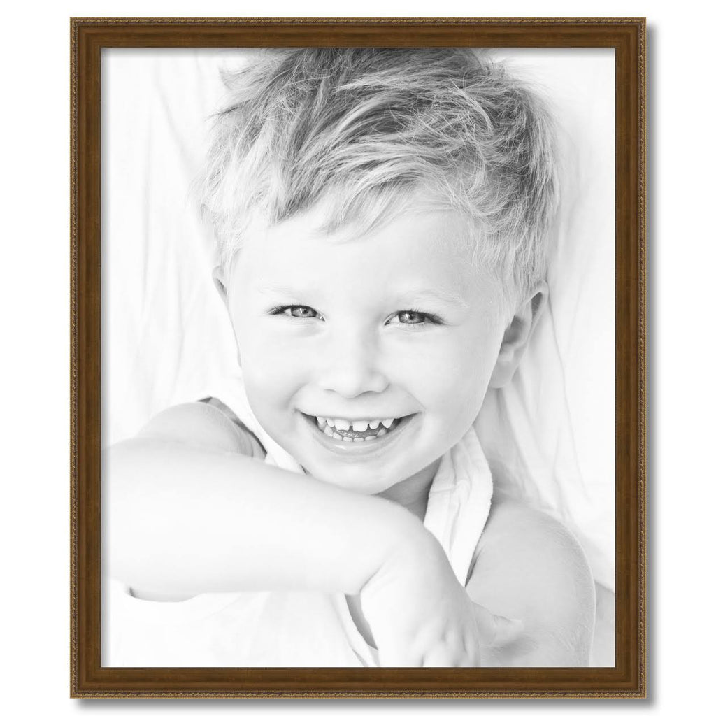 Muted Gold Wood Picture Poster Frame for 30x25 Photo A900563