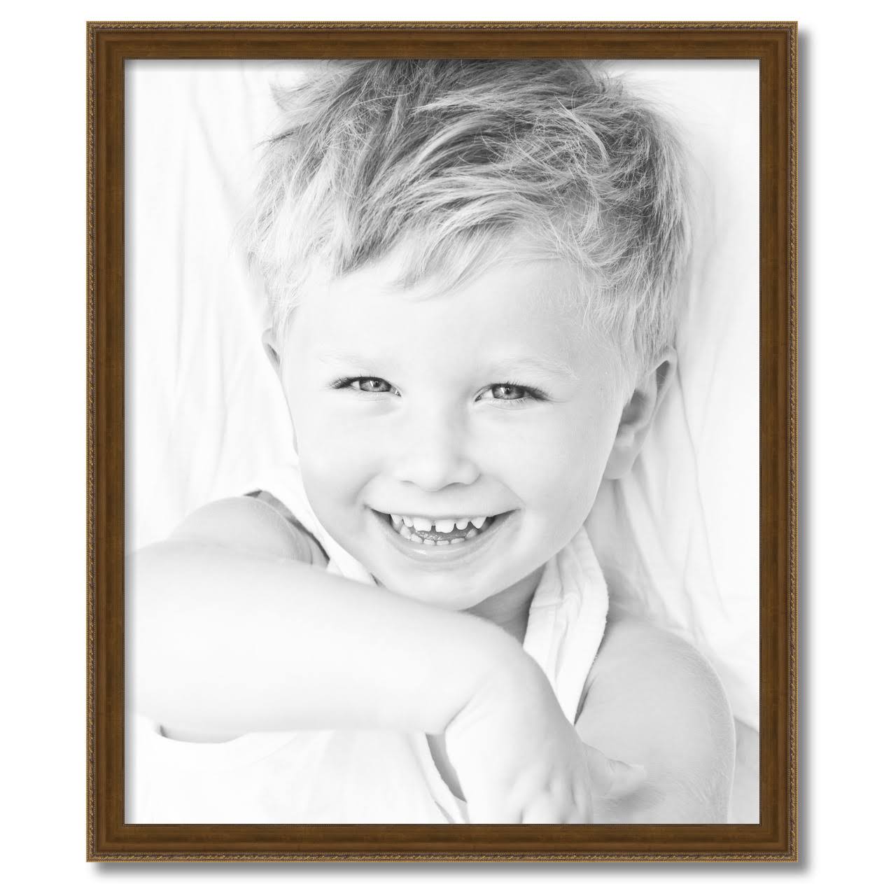 Muted Gold Wood Picture Poster Frame for 30x25 Photo A900563