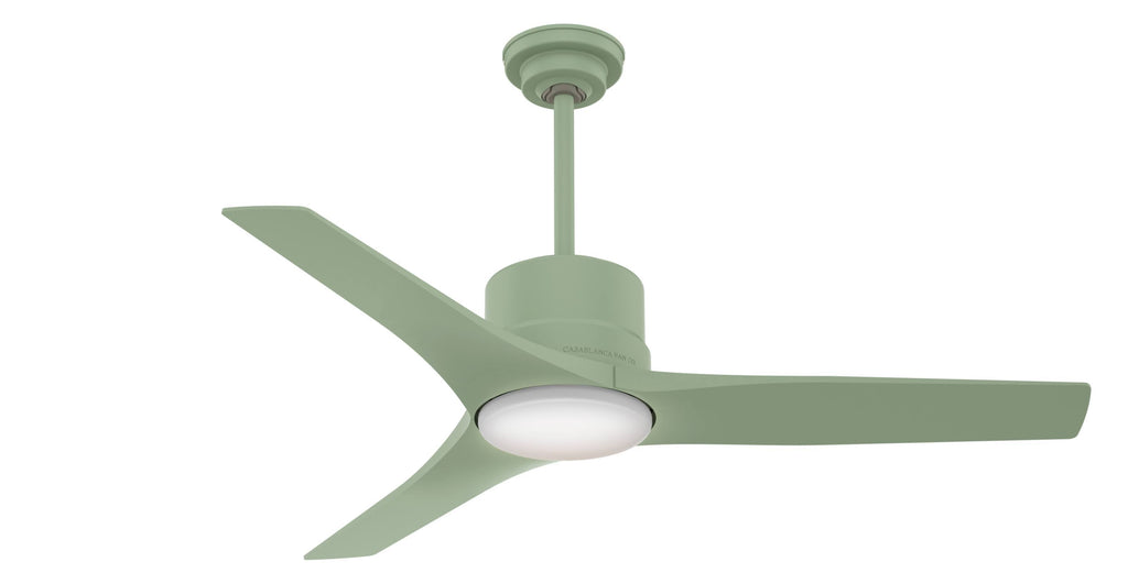 52x22 Piston Ceiling Fan with LED Light Sage Green A587