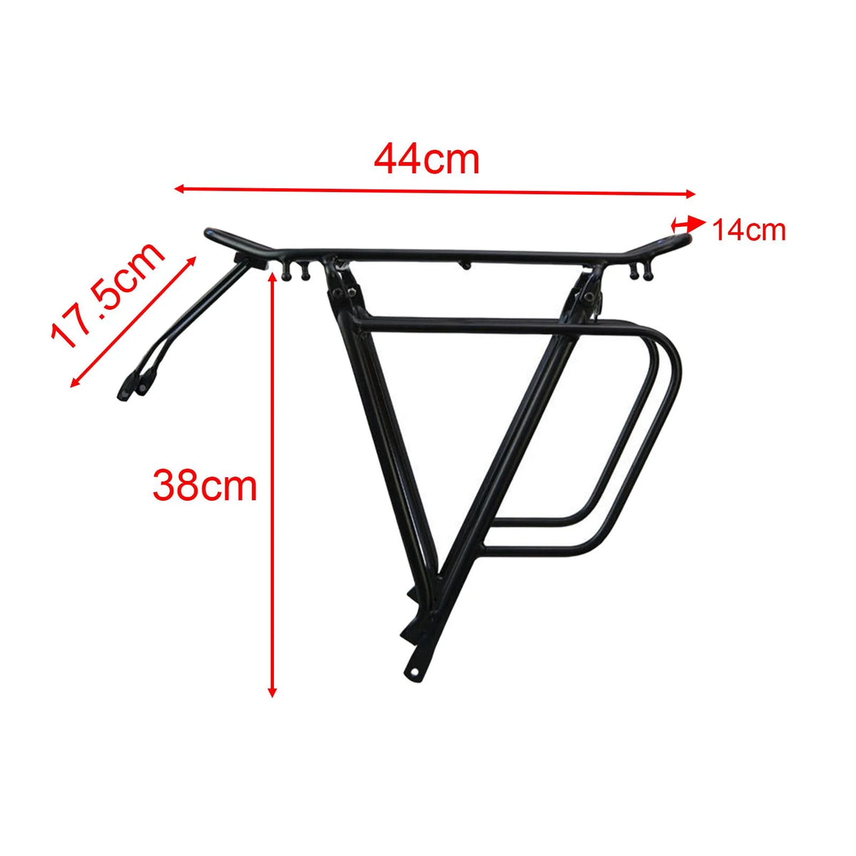 Black Rear Luggage Cargo Rack V43389