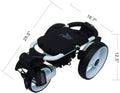 Black / White 3 Wheel Push Golf Cart K75785