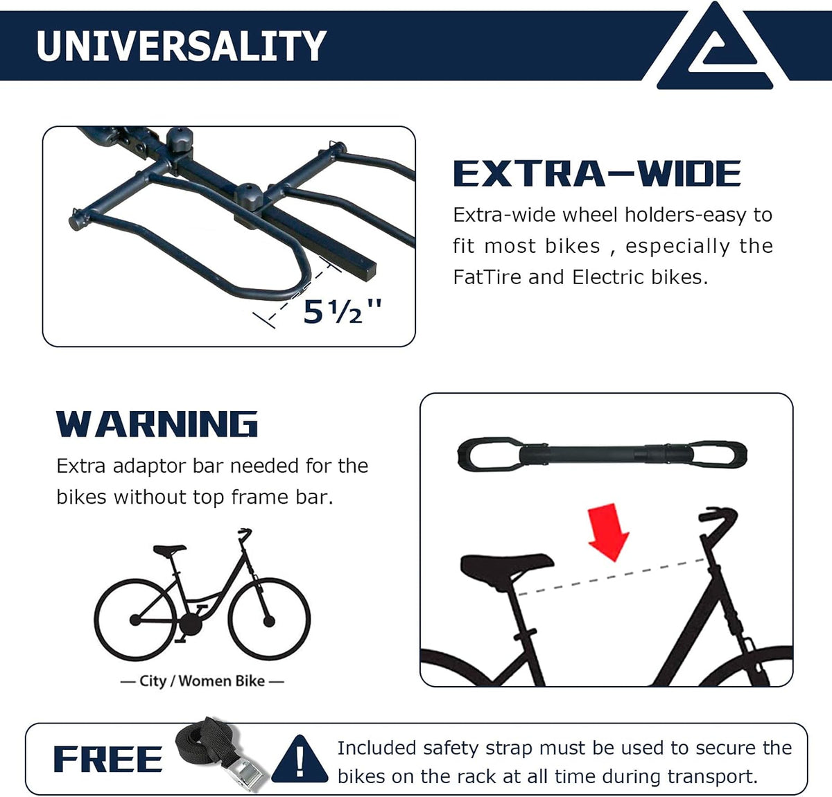2-Bike Platform Style Hitch Mount Bike Rack V846144