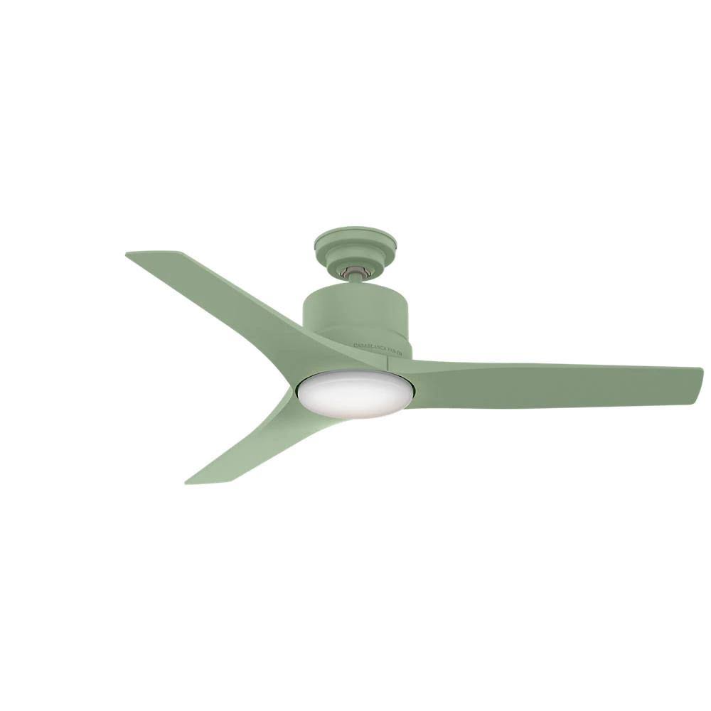 52x22 Piston Ceiling Fan with LED Light Sage Green A587