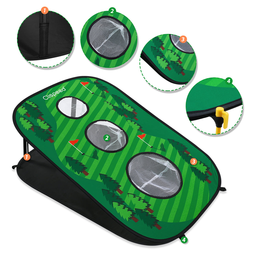 Foldable Chipping Net Cornhole Game Set A66782