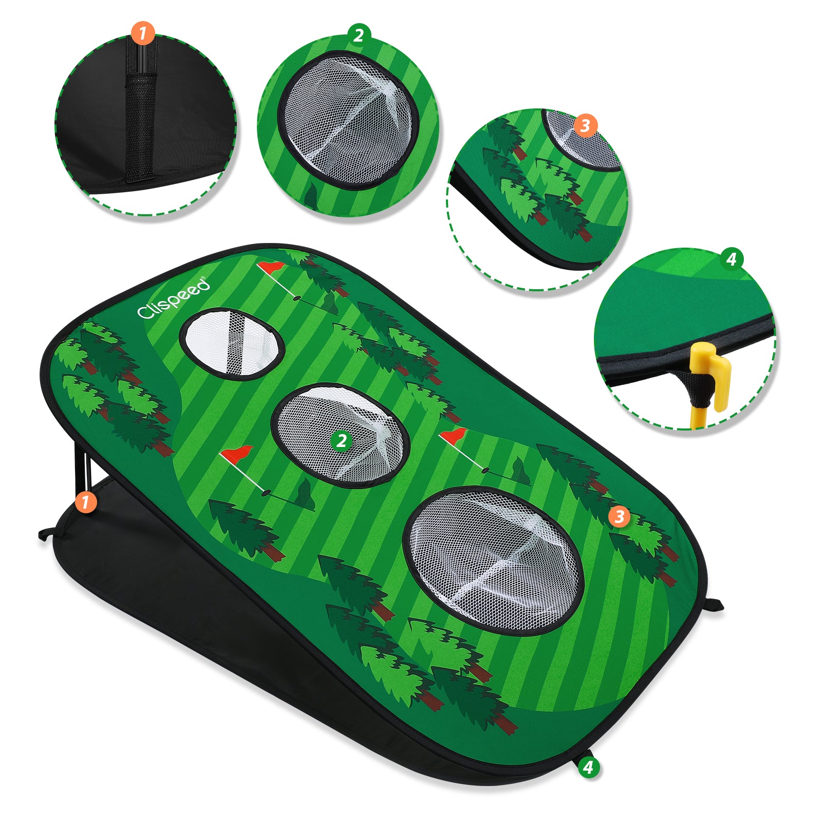 Foldable Chipping Net Cornhole Game Set A66782