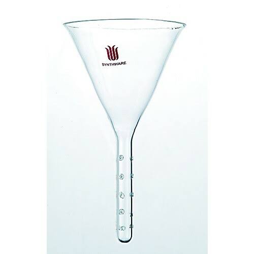 Solvent Addition Funnel, Top Diameter: 90mm, Stem OD: 12mm, Stem Length: 100mm O9818