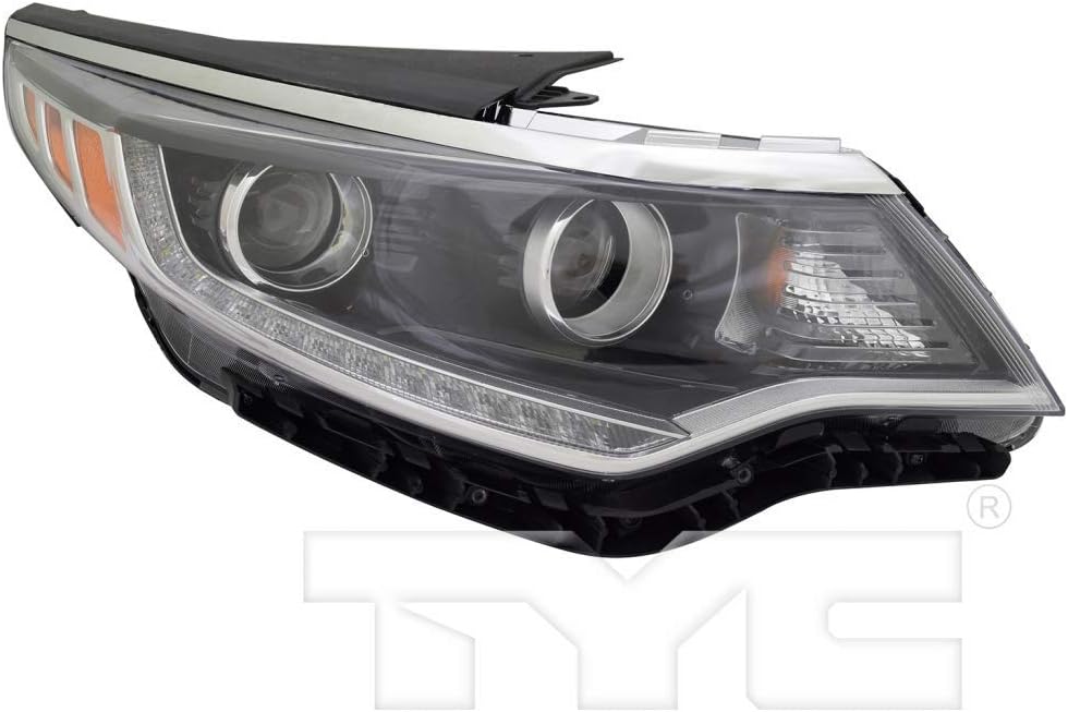 Passenger Side Halogen Headlight with LED Accent Q82033