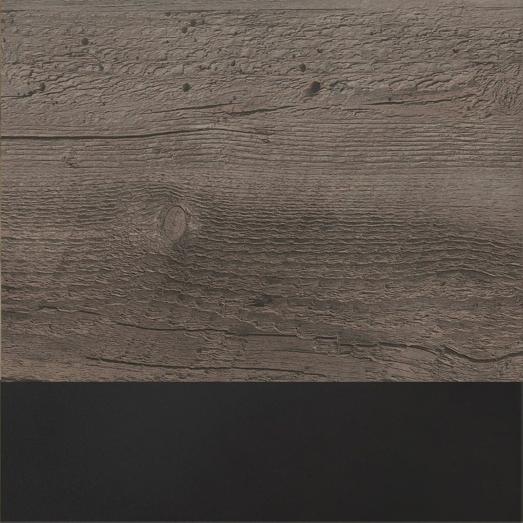 Slate Grey / Black Metal 3-Piece Entertainment Wall W232