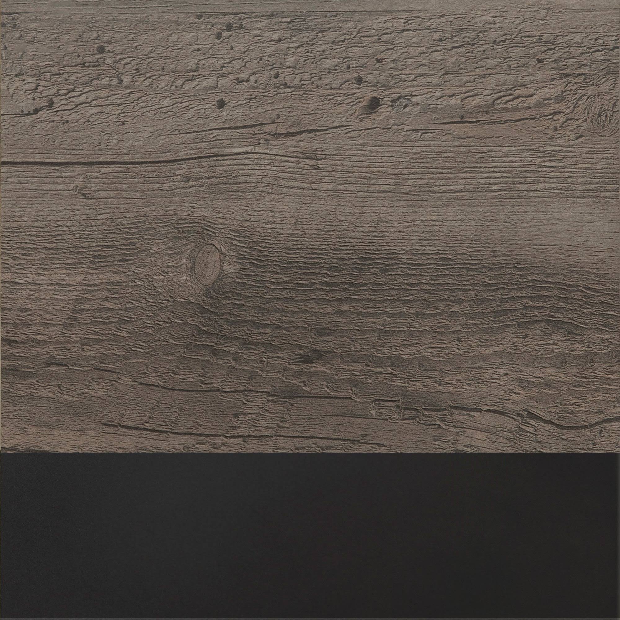 Slate Grey / Black Metal 3-Piece Entertainment Wall W232
