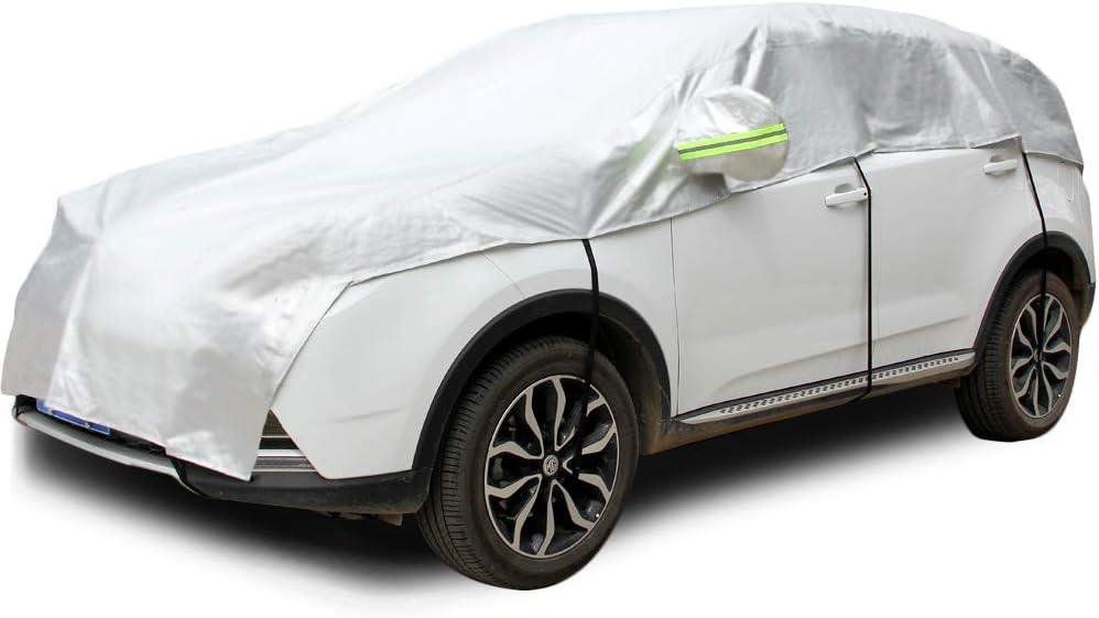 Half Car Cover with Cotton Waterproof Universal Fit Hatchback Length 158'' to 173'' Z497680