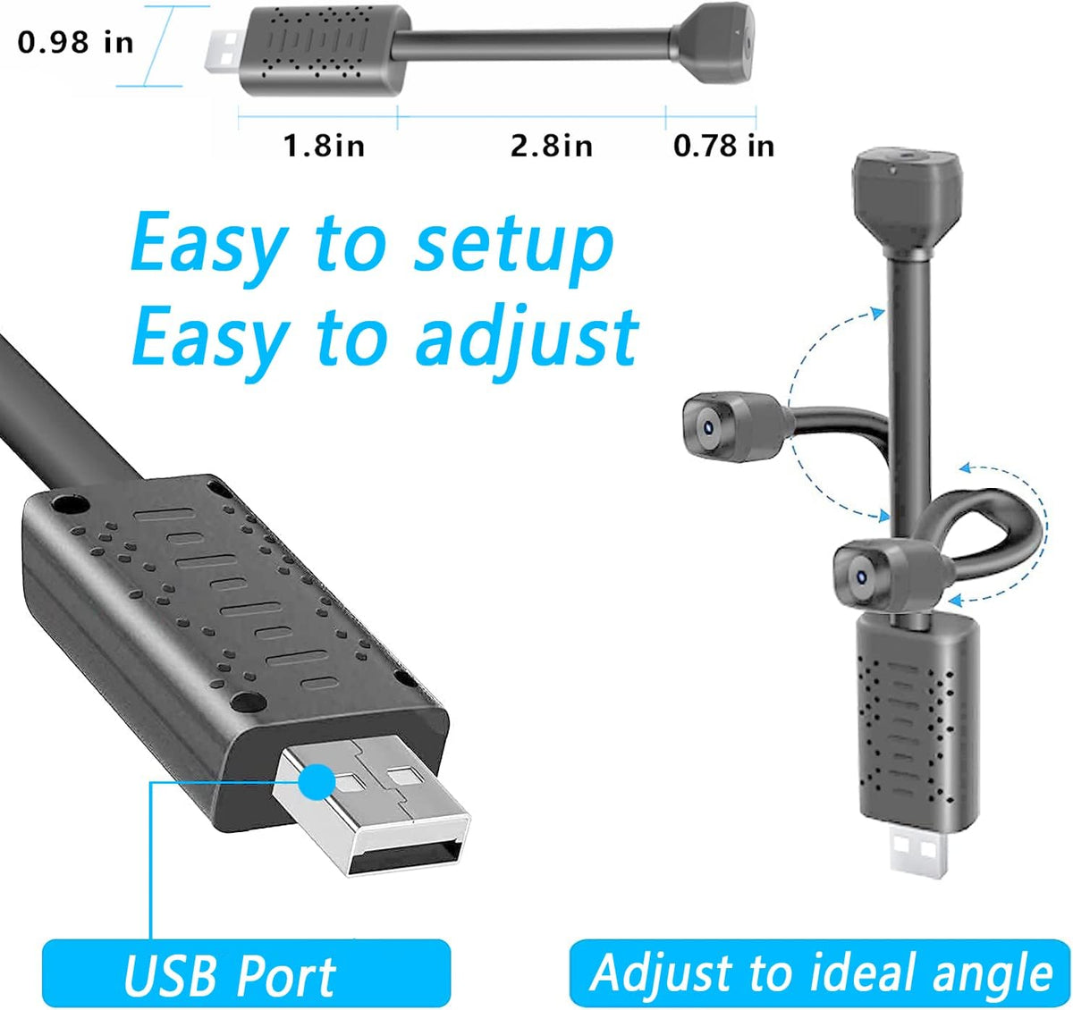 Indoor Security Camera WiFi, HD 1080P IP Camera with Motion Detection, Night Vision, Cloud Storage I80161